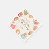 Pastel Speelse Kerst Cookie Exchange Party Servet (Hoek)