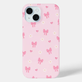 Pastel Speelse Lint Patroon iPhone 15 Case