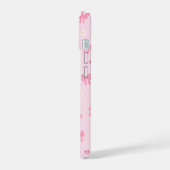 Pastel Speelse Lint Patroon iPhone 15 Case (Linkerkant)