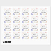 Pastel Speelse Terug Naar School Bash-feest Vierkante Sticker (Vel)