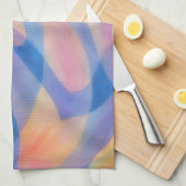 Pastel Spills Artsy Abstract Kitchen Towel Theedoek (Quarter Fold)