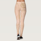 Pastel spinnenweb: Halloweenpatroon. Leggings (Achterkant)
