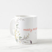 pastel spiraal bloemkunst koffiemok (Voorkant links)