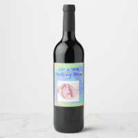 Pastel Spiral Welkom Nieuwe Baby "Sip & See" Parti