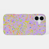 Pastel Splash Art iPhone 16 Hoesje (Achterkant horizontaal)