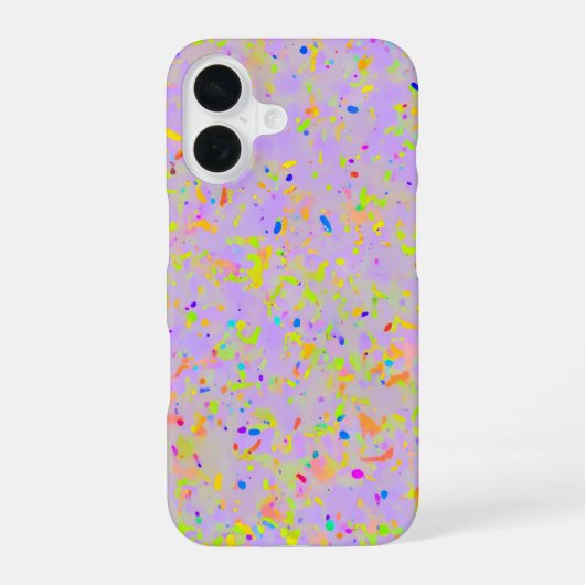 Pastel Splash Art iPhone 16 Hoesje (Achterkant)