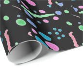 Pastel Splatter Confetti Print Cadeaupapier (Rol Hoek)
