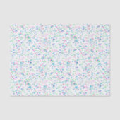 Pastel Splatter Confetti Print Tissuepapier (Voorkant)