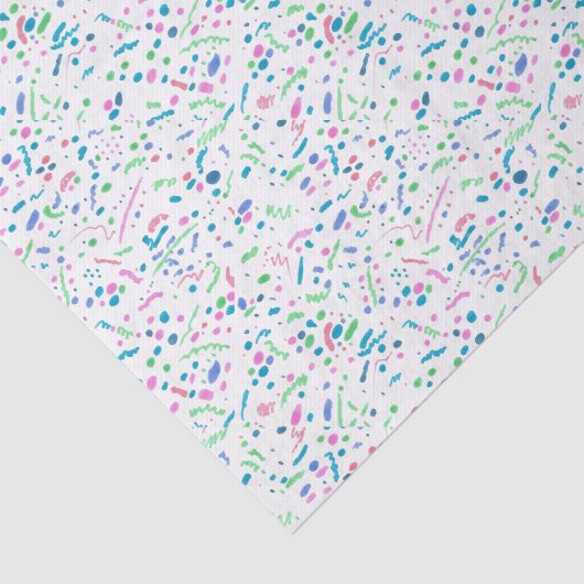 Pastel Splatter Confetti Print Tissuepapier (Detail)