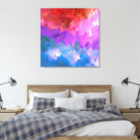 "Pastel Splatter" Kleurrijke Abstracte Kunst