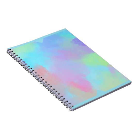Pastel Splatter Pattern Notebook Notitieboek (Rechterzijde)