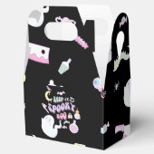 Pastel Spooky Ghost & Gang Black Halloween Bedankdoosjes (Geopend)