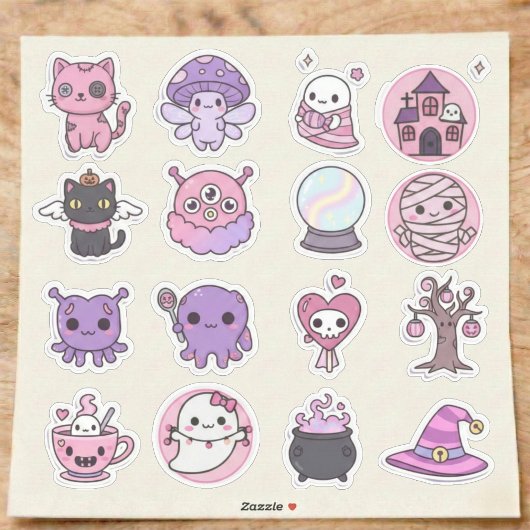 Pastel Spooky Magic Stickers