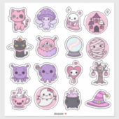 Pastel Spooky Magic Stickers (Vel)