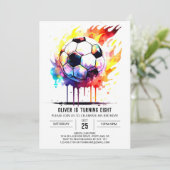 Pastel Sport Printable Kids Verjaardag Kaart (Staand voorkant)