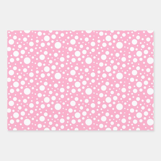 Pastel Spots Wrapping Paper Sheet Set (Voorkant)