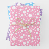 Pastel Spots Wrapping Paper Sheet Set (In situ)
