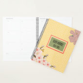Pastel Spring Bloom-Plaid Weekly-Monthly Planner (Display)