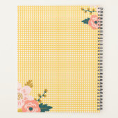 Pastel Spring Bloom-Plaid Weekly-Monthly Planner (Achterkant)