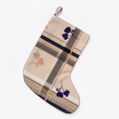 Pastel Spring Branch: geruit raster Kleine Kerstsok (Voorkant (Hangend))