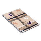 Pastel Spring Branch: geruit  raster Notitieboek (Rechterzijde)