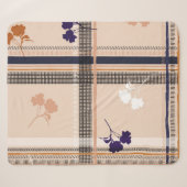 Pastel Spring Branch: geruit raster Sherpa Deken (Voorkant (horizontaal))