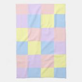 Pastel Spring Color Checkers Theedoek (Verticaal)