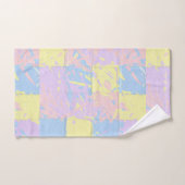 Pastel Spring Colors Paint Splatter Bad Handdoek (Handdoek)