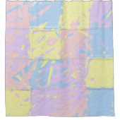 Pastel Spring Colors Paint Splatter Douchegordijn (Voorkant)