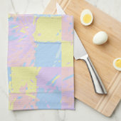 Pastel Spring Colors Paint Splatter Theedoek (Quarter Fold)