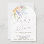 Pastel Spring Floral Arch Baby in Bloom Shower Kaart (Voorkant)