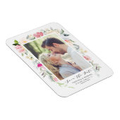 Pastel Spring Floral Blooms Lijst Save the Date Magneet (Rechterzijde)