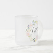 Pastel Spring Floral Krans | Liefde Mok (Voorkant rechts)
