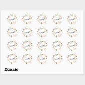 Pastel Spring Floral Krans | Lieve Stickers (Vel)