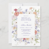  Pastel Spring Floral Lijst Vrijgezellenfeest Kaart (Voorkant)