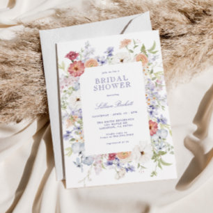 Pastel Spring Floral Lijst Vrijgezellenfeest Kaart