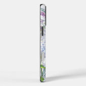 Pastel Spring Floral Monogram Case-Mate iPhone Case (Achterkant / Rechts)