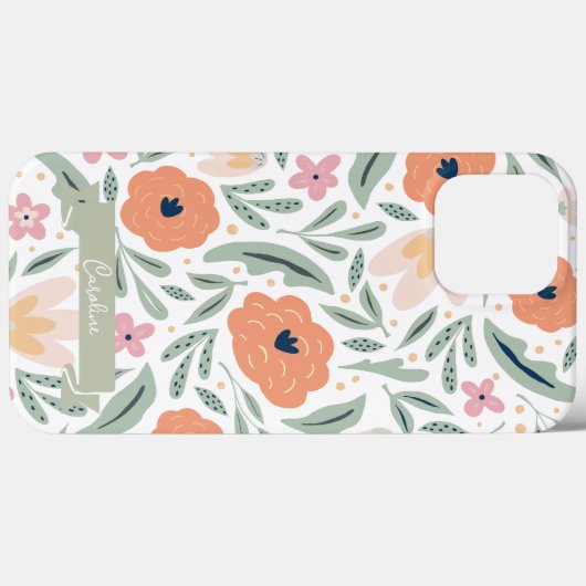 Pastel Spring Floral Pattern Case-Mate iPhone Case (Achterkant (horizontaal))