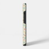 Pastel Spring Floral Pattern Monogram iPhone Hoesje (Linkerkant)