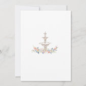 Pastel Spring Floral Wedding Save the Date Kaart (Achterkant)