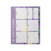 Pastel spring, floral Weekly Planner Notitieblok (Linkerzijde)