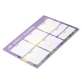 Pastel spring, floral Weekly Planner Notitieblok (Schuin)