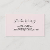 Pastel Spring Flowers Gepersonaliseerd Visitekaart Visitekaartje (Achterkant)