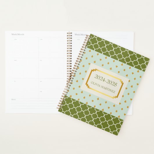 Pastel Spring Geometrische Gepersonaliseerde Plann Planner (Display)