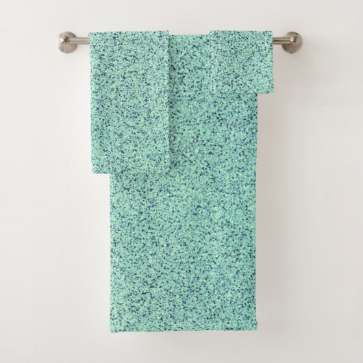 Pastel Spring Green Concrete Textuur Bad Handdoek (Insitu)