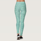 Pastel Spring Green Concrete Textuur Leggings (Achterkant)