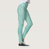 Pastel Spring Green Concrete Textuur Leggings (Rechts)