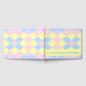 Pastel Spring Kleur Argyle Gastenboek (Volledig)
