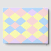 Pastel Spring Kleur Argyle Gastenboek (Achterkant)
