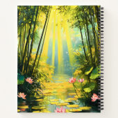 Pastel Spring Koi Blossom Notitieboek (Achterkant)